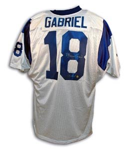 Roman Gabriel Signed Los Angeles Rams Throwback Jersey - 69 MVP