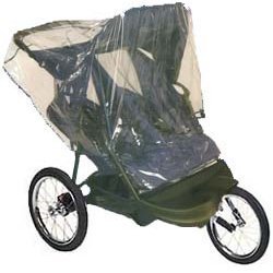 Double Jogging Stroller Rain Cover