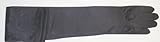 Eighteen Inch Shiny Black Color Spandex Opera Gloves for Wedding Communion and Prom