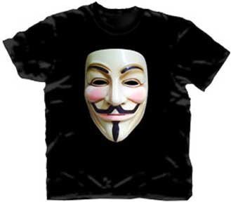  DC Comics V For Vendetta Guy Fawkes Mask T-Shirt