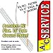 A/C Service Feather Banner Flag Kit (Flag, Pole, & Ground Mt)