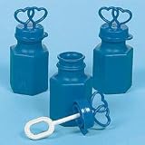 100 Blue Double Heart Wedding Bubbles