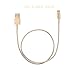 Necano(tm) 50cm Gold Usb Sync Data and Charging Cable Cord Wire Suitable for Iphone 6 6s 6 Plus 6s Plus Iphone 5 5c 5s Ipad 4 Mini Air Ipod Nano 7 Ipod (50cm Gold) with Necano Retail Package(3pcs)