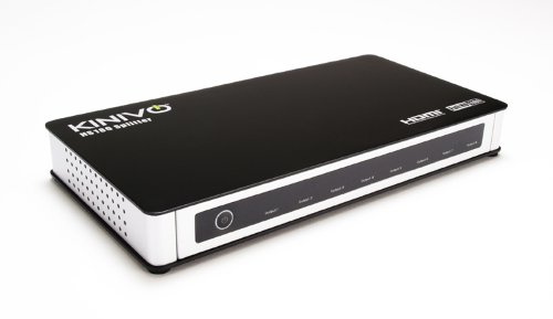 Kinivo HS180 Premium 8 Port High Speed HDMI Splitter - Supports 3D, 1080p (1*8- One Input to Eight Outputs)