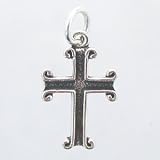 Small Sterling Silver Cross Charm, #11425