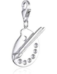 VINANI brand Germany 925 Sterling Silver Charm Pendant Color Palette with Paint Brush HSTA