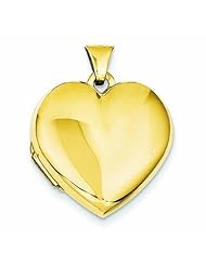 Genuine 14K Yellow Gold Plain Heart Family Locket 2 Grams Of Gold 100% Satisfaction Guaranteed.