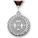 Medaille Kicker Silber mit Band