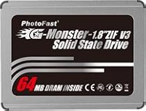 PhotoFast G-Monster V3 1.8インチZIF専用 64GB SSD 最大読込&書込100MB/s PF18Z64GSSDZIFV3