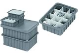 Modular Dividable Plastic Tote Box 22L X 17W X 10H