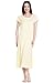 Del Rossa Women's Cotton Knit Nightgown, Long Short Sleeve Sleep Dress
