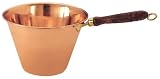 Old Dutch Solid Copper Polenta Pan with Wooden Handle, 5 Quart
