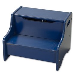 Childrens Toyshop  Toys : Gift Mark Large Storage Step Stool - Blue