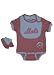 New York Mets Pink Creeper with Bib and Booties