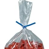 8 x 3/16 Blue Plastic Bag Ties (PLT8B)