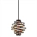 Corbett Lighting Vertigo Hanging Pendant in Bronze and Gold Leaf