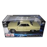 1965 Chevrolet Malibu SS Yellow 1:24 Diecast Model Car