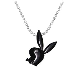 Playboy Bunny Black Charm Necklace