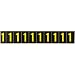 Brady 7890-1,  Outdoor Numbers & Letters , 1 1/2" Height x 7/8" Width, Yellow on Black, Legend "1"  (1 per Order)