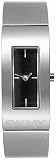 DKNY Women's NY4624 Silver Stainless-Steel Quartz Watch with Black Dial