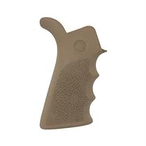 Hogue AR15 Rubber Grips (Beavertail with Finger Grooves), Desert Tan