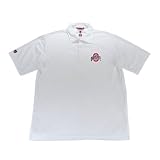 Antigua Ohio State University Excellence Desert Dry White Mesh Shirt