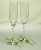 Lily of the Valley Toasting Set - 2 flutes per package