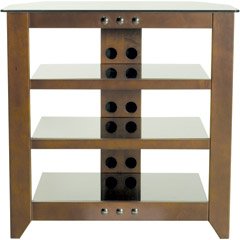 Sanus NFAV230 - Natural Four Shelf A/V Stand for TVs up to 32 (Mocha Finish)