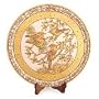 Marble plate, 'Sweet Sparrows'