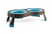 Popware for Pets Expandable/Collapsible Pet Feeder, Small, Turquoise