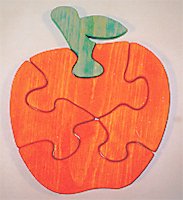 31m8IrL5uzL Wooden Educational Jig Saw Puzzle   Apple
