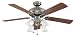 Ellington Ceiling Fans Beaufort Model BFT52AN5C in Antique Nickel. Indoor fan.