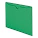 Smead File Jacket, Reinforced Straight-Cut Tab, Flat-No Expansion, Letter Size, Green, 100 per Box (75503)