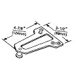 Yale Security 289AX689 Parallel Bracket