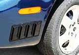 Putco 999011 Universal Black Finish Side Vents Square