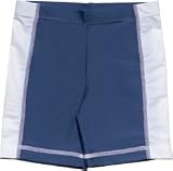 Swim Shorts Rash Guard for Boys - Deep Sea Blue/White