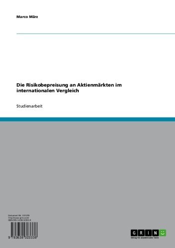 Die Risikobepreisung an Aktienmärkten im internationalen Vergleich (German Edition)
