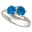 14K White Gold Sapphire Ring