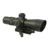 NcStar Armored 3-9x42 Mark III Mil Dot Retical Scope w/Red Laser