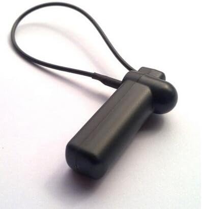 Aoneso 1000pcs Checkpoint Compatible 8.2MHz Anti Theft Retail EAS Hammer Hard Tag with Rope for locking in Jewelry, hats,bags ect (Black)