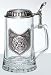 Firefighter Glass Pewter Fire Dept Stein