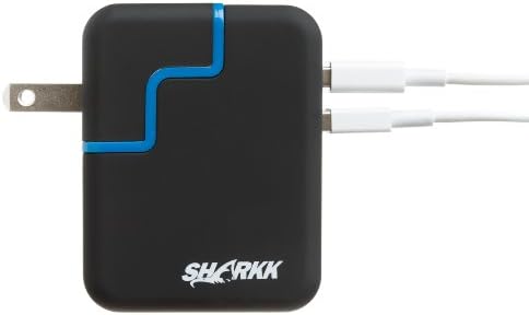 SHARKK® Dual USB 3.6A 18W Travel Wall Charger With Swivle Plug For Apple iPad Air / iPad mini 2 Retina / New iPad 3 / iPad mini / iPad 4 / iPhone 5c / iPhone 5S / iPhone 5 / iPhone 4s 4 3 3Gs / Samsung Galaxy Tab / Galaxy S4 / Galaxy Note / All Blackberry Phone / All Nokia Phones / All LG phones (USB Cable NOT included)