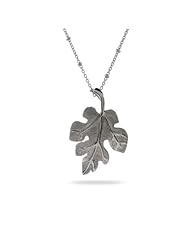 Sterling Silver Oak Leaf Necklace