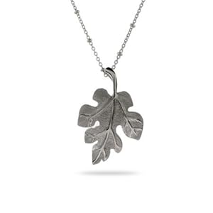 Sterling Silver Oak Leaf Necklace Length 18 inches (Lengths 16 inches 18 inches Available)