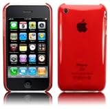 Red Slim Crystal Back Case Cover for Iphone 3G 3GS