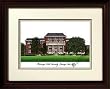 Mississippi State University Alma Mater Alma Mater 14x18 Lithograph in Mahogany Frame