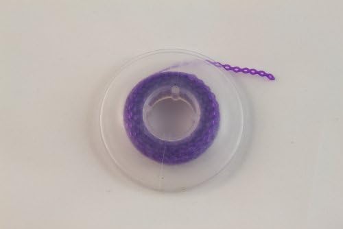 Dental Orthodontic Elastic Chain. 1 Spool. Short. Purple.