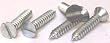 6 X 3/4 Self-Tapping Screws Slotted / Flat Head / Type AB / Steel / Zinc / 10,000 Pc. Carton