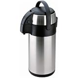 Pump Action Airpot 2.5 litre capacity. Stainless steel.