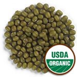 Mung Beans Whole, CERTIFIED ORGANIC, 1 lb. - Bulk